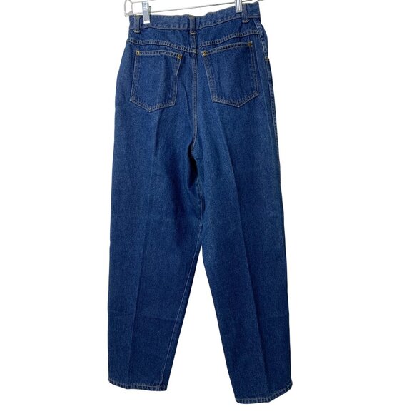 VTG 80s Cheryl Tiegs Mom 100% Cotton HR Tapered Jeans Size 28 Dark RAA10427 - Picture 4 of 7